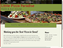 Tablet Screenshot of littlepizzaparadise.com